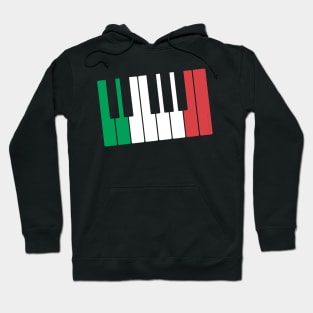 Italian Flag Piano Pianist Italy Hoodie